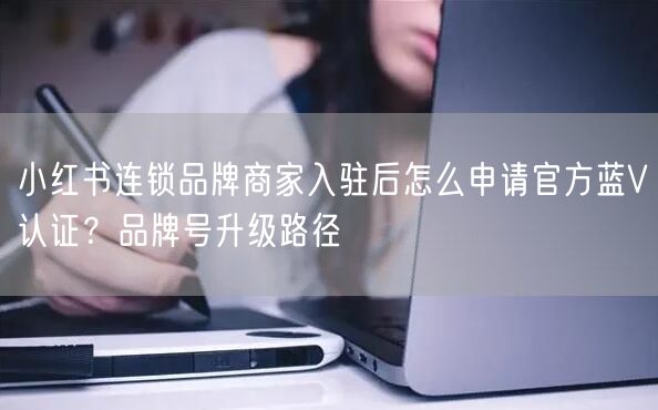 小红书连锁品牌商家入驻后怎么申请官方蓝V认证?品牌号升级路径