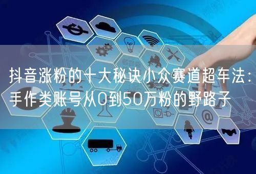 抖音涨粉的十大秘诀小众赛道超车法:手作类账号从0到50万粉的野路子
