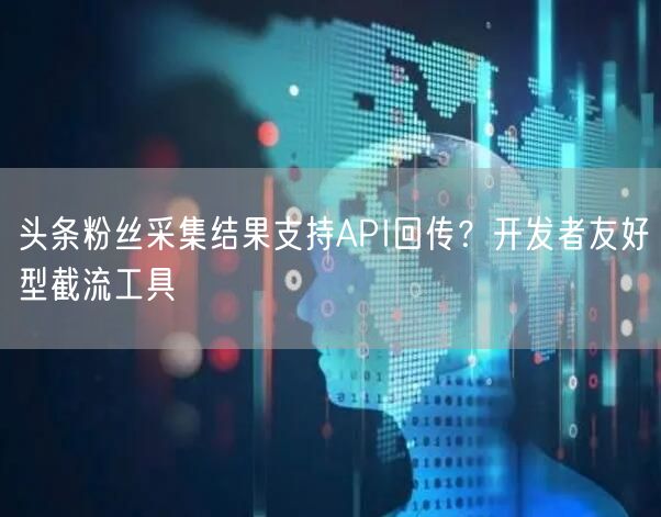 头条粉丝采集结果支持API回传?开发者友好型截流工具