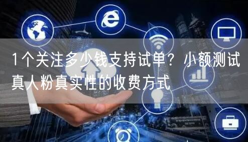 1个关注多少钱支持试单?小额测试真人粉真实性的收费方式
