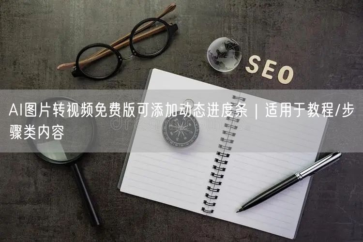 AI图片转视频免费版可添加动态进度条|适用于教程/步骤类内容