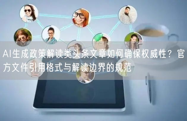 AI生成政策解读类头条文章如何确保权威性？官方文件引用格式与解读边界的规范