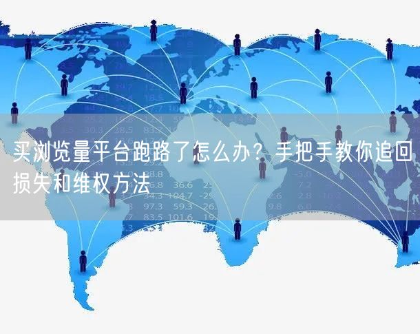 买浏览量平台跑路了怎么办?手把手教你追回损失和维权方法